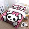 Pink Skull Pattern Gift Set Kid'S And Adults' Bedroom Decor, Exquisite Three-Piece Bedding Set Gift