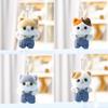 Plush Cat Doll Keychain Gift For Women With Soft Polyester Filling