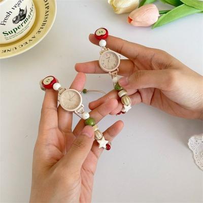 Handgefertigte Armbanduhr Verstellbare Armbanduhren Neue Quarzuhr Damen Mädchen