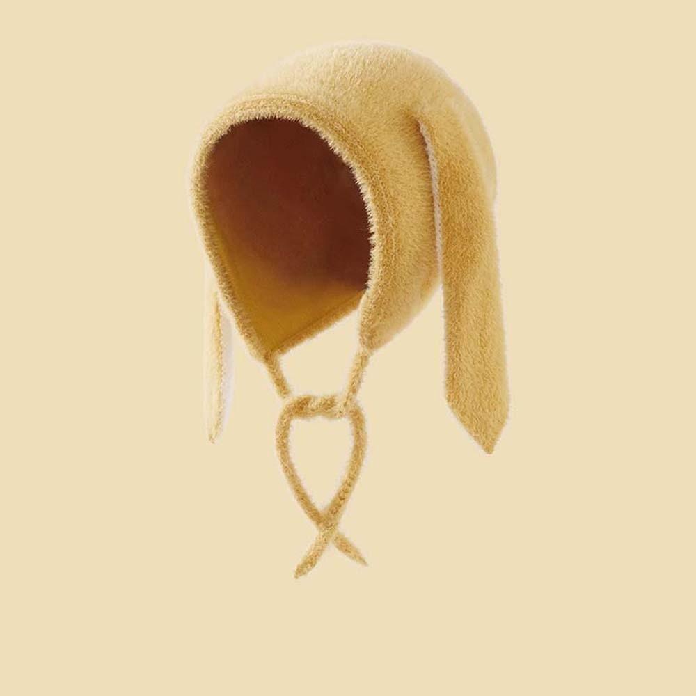

Trendy Children Pullover Cap Elastic Kids Woolen Hat Personality Brimless Beanie Cap Gifts жёлтый