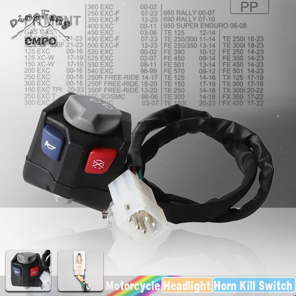 Motorcycle Headlight Horn Kill Switch For KTM HUSQVARNA GAS GAS EC250-300 EC250F/350F 21-23 TE 125 14-16 TE 150 17-19 TE 250 Left