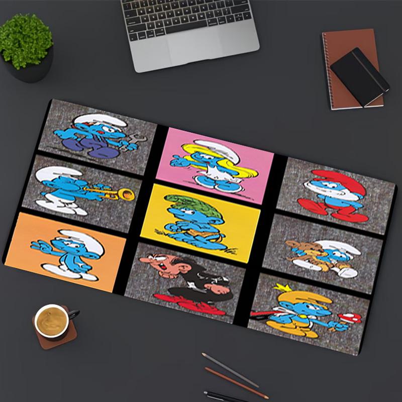 Blue Smurfs Print Mouse Pad, for Keyboard Pad Laptop PC Mat for Office Home Use, Desk Decor, Perfect Birthday Gift for Gamers