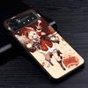Custodia Klee Genshin Impact per Samsung Galaxy Z Flip4 Flip3 5G Guscio Rigido in PC per Cellulare Z Flip 4 3 Nero Coque Zflip4 Zflip3 Copertura