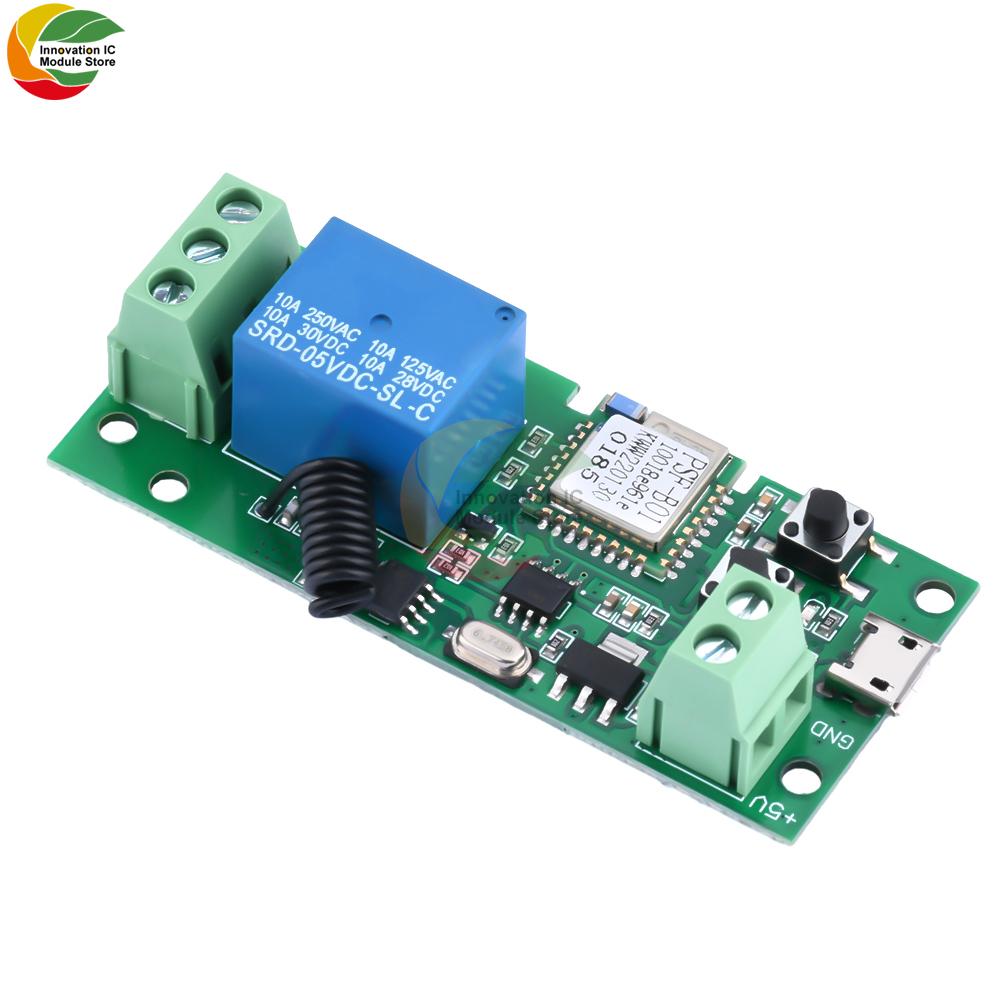 DC 5V 7V-32V Wifi Relay Module for eWeLink APP Remote Control Self-lock Wireless Delay Relay for Smart Intelligent Home