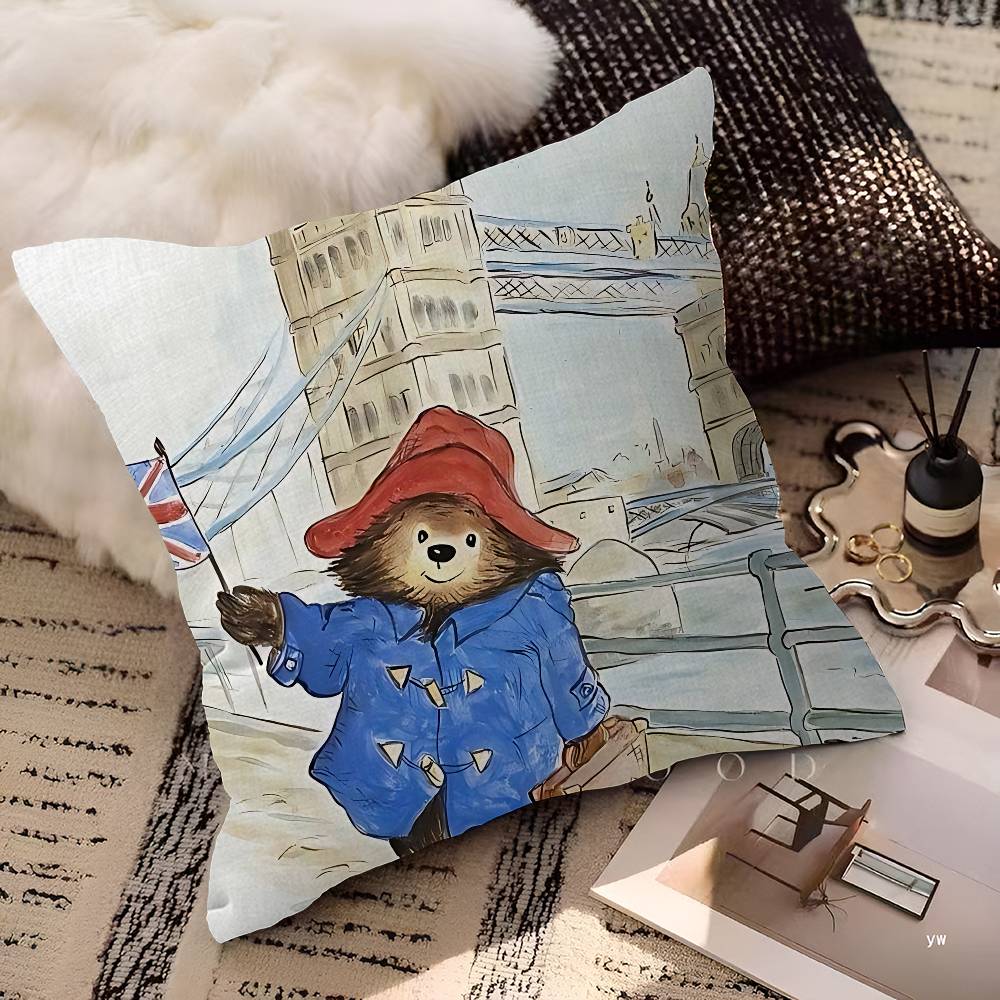 Classic Movie PpaddingtonS Pillow Gift Home Office Decoration Bedroom Sofa Car Cushion Cover Case 45x45