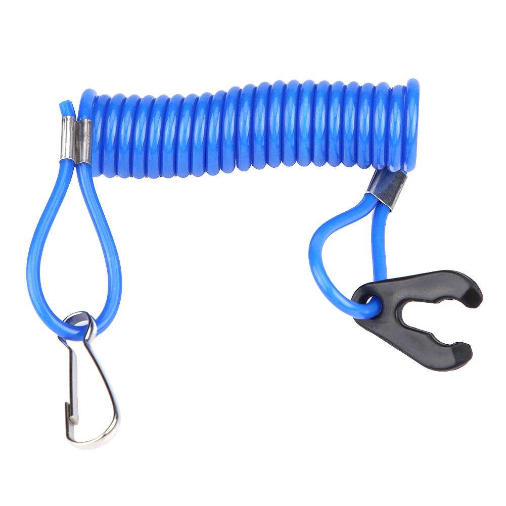 2 Pcs Outboard Engine Ignition Emergency Kill Stop Switch Safety Tether Lanyard for Yamaha