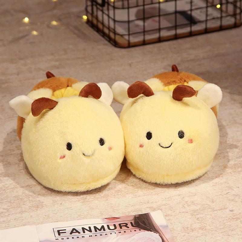 Winter Home Use Cotton Slippers With Thick Soles For Men And Women