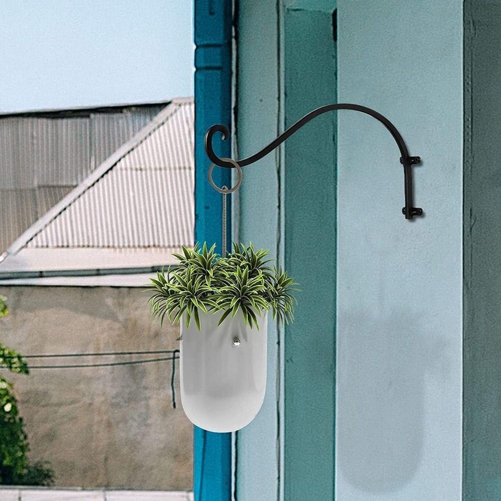 Heavy Duty Hanging Plant Brackets 12/16In Flower Basket Hooks Outdoor Wall Mount Outdoor Use