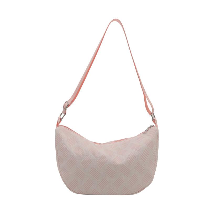 

Bag women s 2025 summer trendy niche design high-end crossbody bag large-capacity versatile one-shoulder dumpling bag розовый