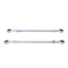 1 Pair 255mm Steering Tie Rod Kit Steel Alloy 8mm Ball Joint Tie Rod End Assembly for Go Kart Drift Trike ATV Quad Mini