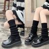 Girl Leg Warmers Women Medium Length Wool Knitted Foot Cover Arm Warmer Autumn Winter Crochet Heap Socks Boot Cuffs Stockings