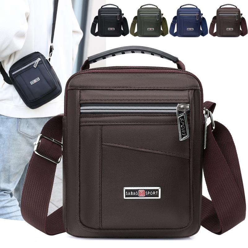 Shoulder Bag Men's Messenger Bag Backpack Casual Waterproof Nylon Bag Travel Bag Trendy Fashion Men's Bag