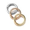 Metal O Ring Spring Clasps Multi Size Openable Round Keychain Bag Clips Hook Dog Chain Buckles Connector DIY Jewelry Making