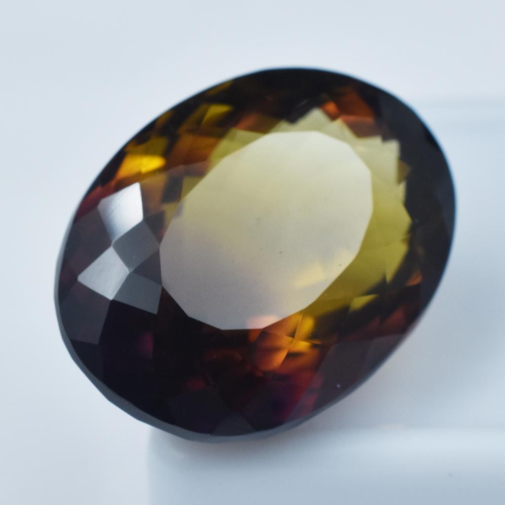 29.95 Ct Natural Bi-Color Ametrine Oval Stunning Certified Loose Gemstone