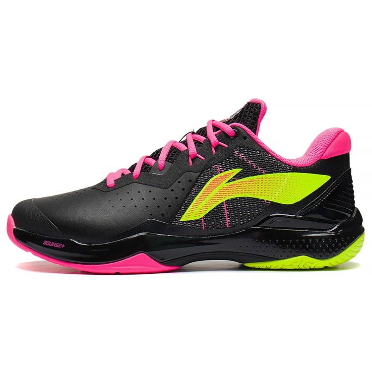New LINING Thunder Badminton Shoes Unisex Low top Black AYAS018-4