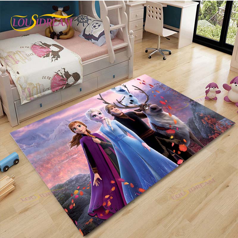 Anime Frozen Carpet Kids Carpets Living Room Tea Table Mats Bedroom Rug Washable Floor Mats Household Area Mat Dinosaur Rug