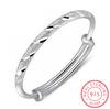 925 Sterling Silver Bangle Bracelet for Women The New Fine Jewelry Fine Stars Retro Bracelet Beautiful Soliding Bangles Gift