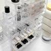 Transparent Jewelry Storage Box Organizer Table Drawer-Type Stackable Organizing Box 9 Grid Acrylic Display Jewelry Storage Rack