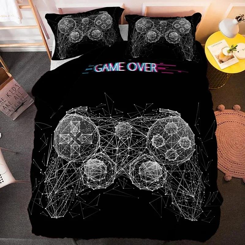 Moderne Technologietrends Gamer Bettwäsche Set Für Erwachsene Kinder Kinder Gamepad Warmer Bettbezug Weiche Bettbezug Hipie Nordic Polyester Bequem