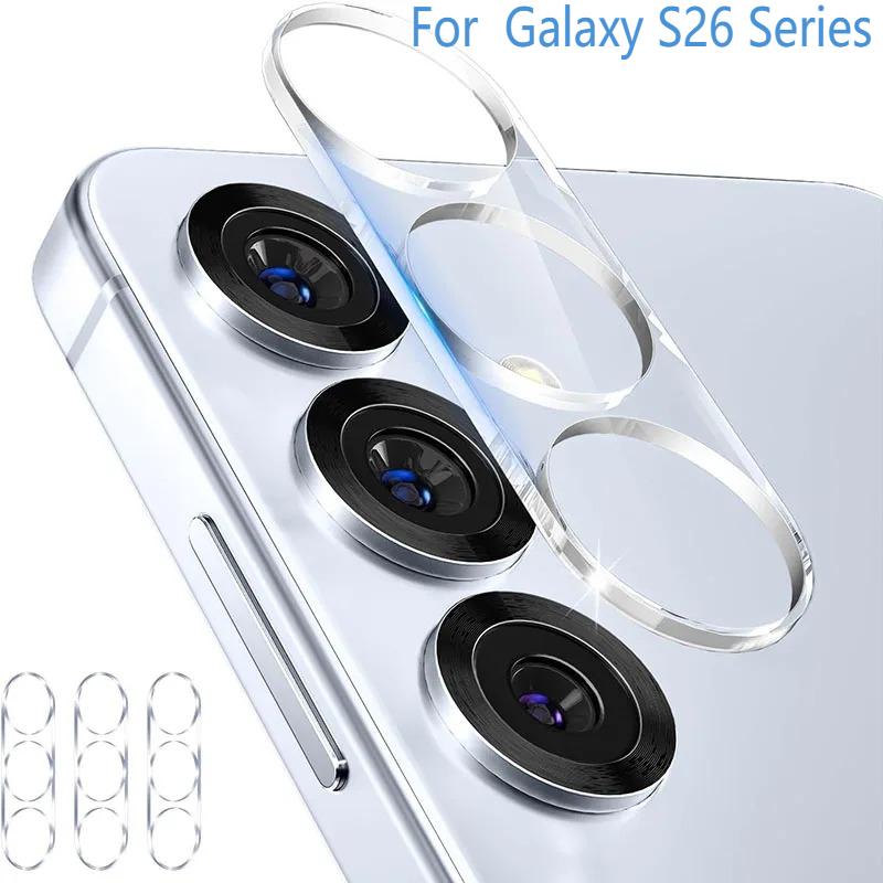 1-3PCS Anti-fingerprint Tempered Glass Camera Len Protect Flim Cover For S26 S25 S24 FE Ultra Plus Edge Anti-scratch Protect Cap