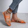 2026 New Women's Shoes Summer Flats Flip Flops Dress Shallow Casual Female Slides Rome Open-toe Women Slippers Slingback Sandals