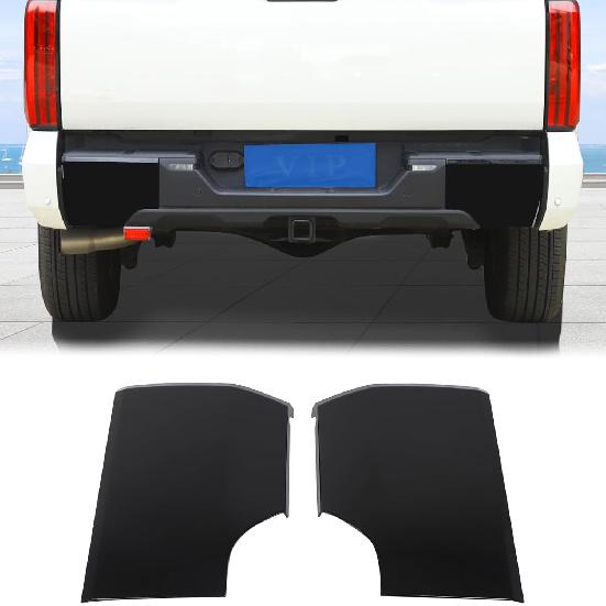 Car Rear Bumper Protector Guard Cover Compatible with Toyota Tundra -2025 Pickup Rear Side Bumper Corner Guard Edge Protection Anti-Collision Corners