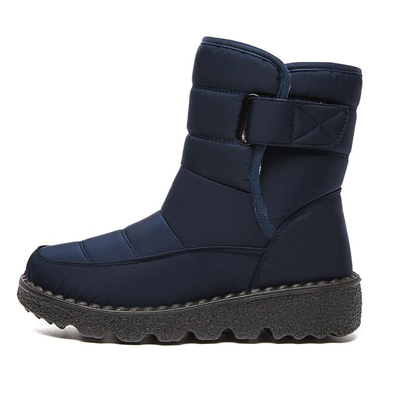 Fashion Snow Boots Woman Plus Size Shoes Woman Platform Women Shoes Plush Waterproof Mid High Boots Casual Boots Women Botas Mujer