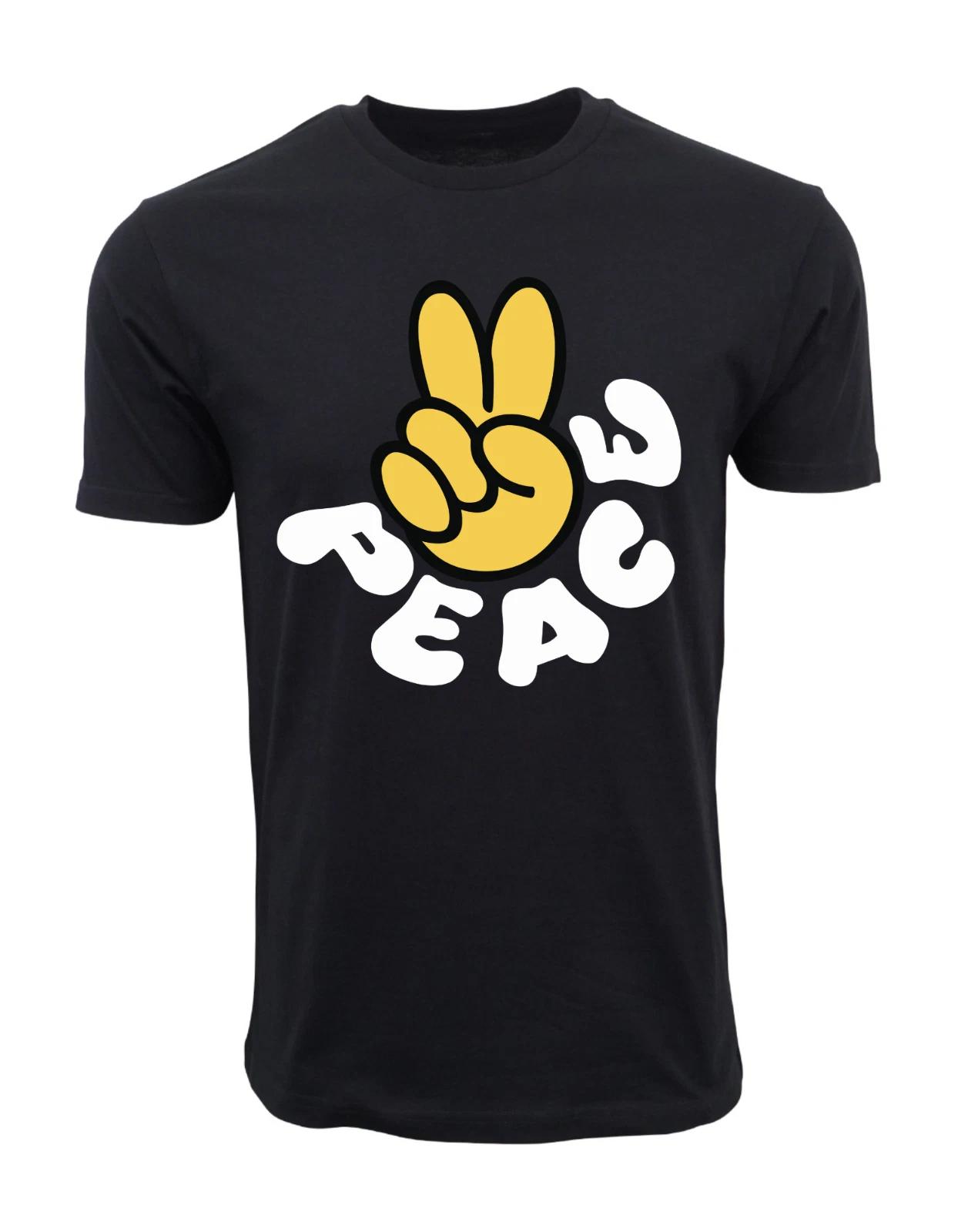 Unisex Adult Casual Graphic PEACE SYMBOL ISEX ADULTS T-Shirt Shirt XXXXL