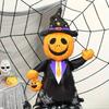 Giant Standing Halloween Foil Balloons Pumpkin Soldier Witch Ghost Skeleton Reaper Aluminum Balloon Inflatable Toys Party Decor