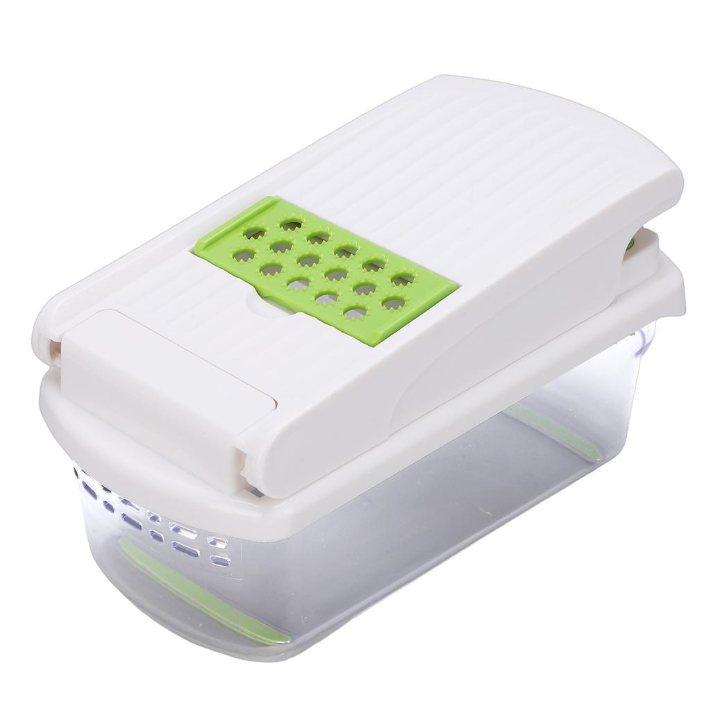 Multifunctional Food Chopper Stainless Steel Blades Integrated Vegetable Chopper and Spiralizer for Kitchen