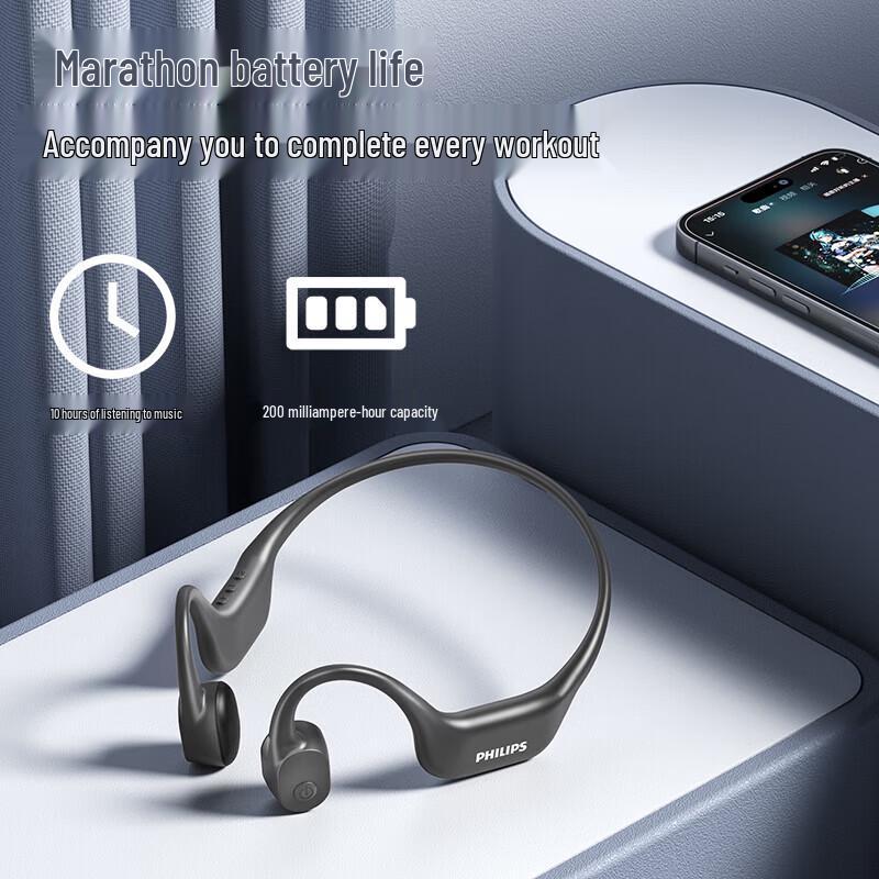 Philips Bone Conduction Sports Bluetooth Headphones