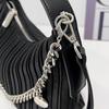 Women's Handbag High-end New Niche Trendy Pleated Handbag Chain Crossbody Bag Women's Versatile Armpit Bag