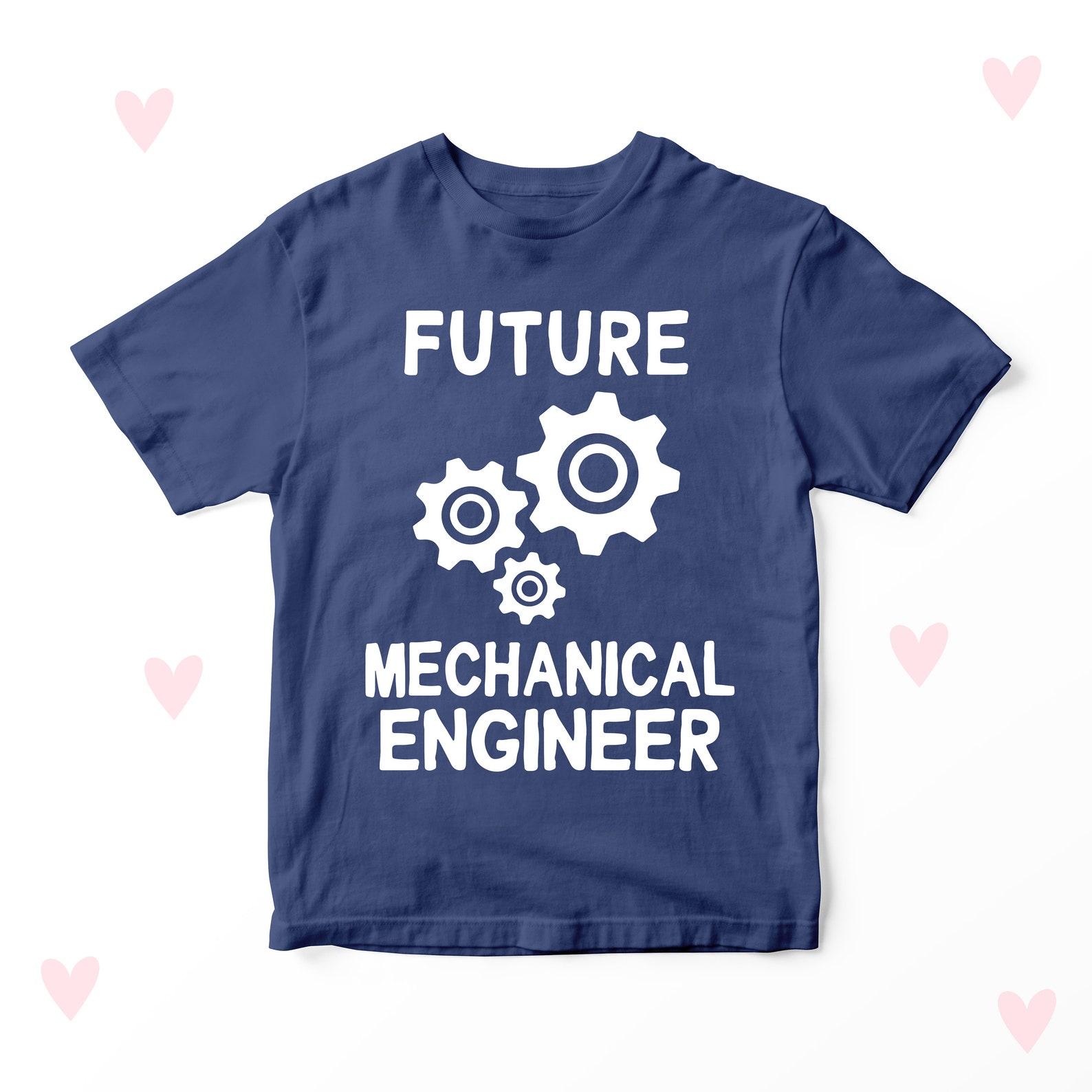 Mechanical Engineer Kids Tshirt Future Job Funny Mini Me Daddy Mummy Boys Girls Gift 100
