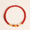 Natural agate optimized citrine beaded bracelet light luxury niche design bracelet high-end fashion jewelry women