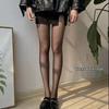Women's Black Polka Dot Love Heart Ultra-Thin Silk Pantyhose - Spring/Summer Anti-Snag Sexy Stockings