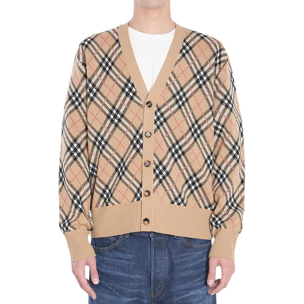 Burberry Checked Cardigan 81106291