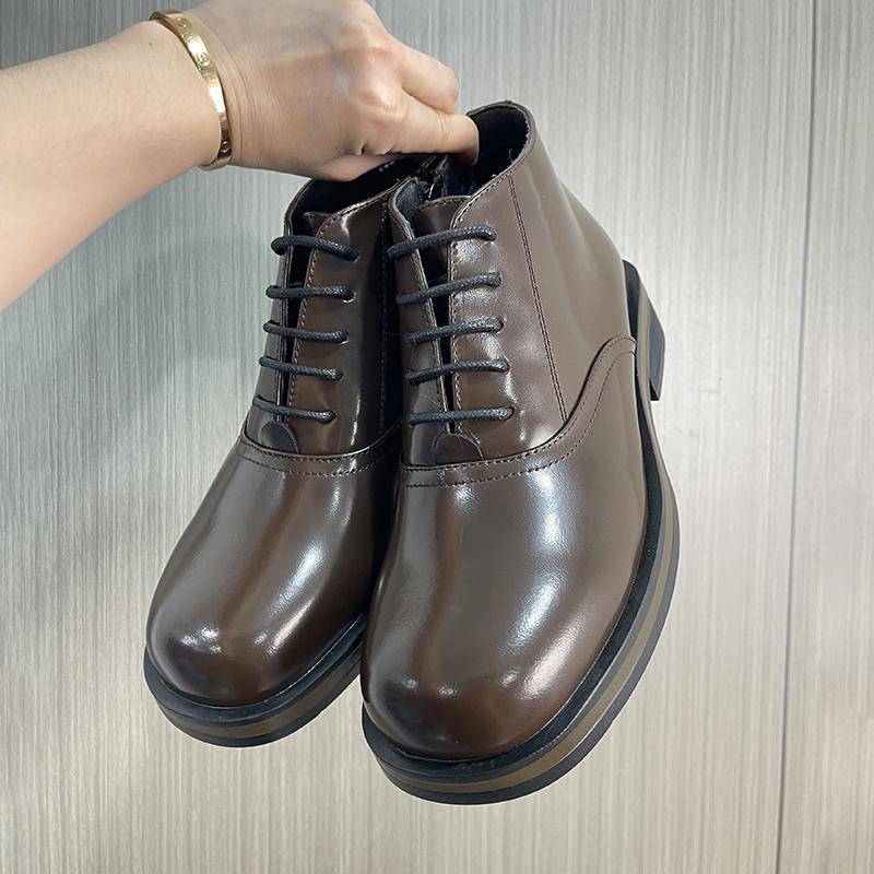 Fashion Leather Men's Chelsea Boots Outdoor High Top Shoes Fashion Business Botas Thick Bottom Male Ankle Boots Walking Shoes