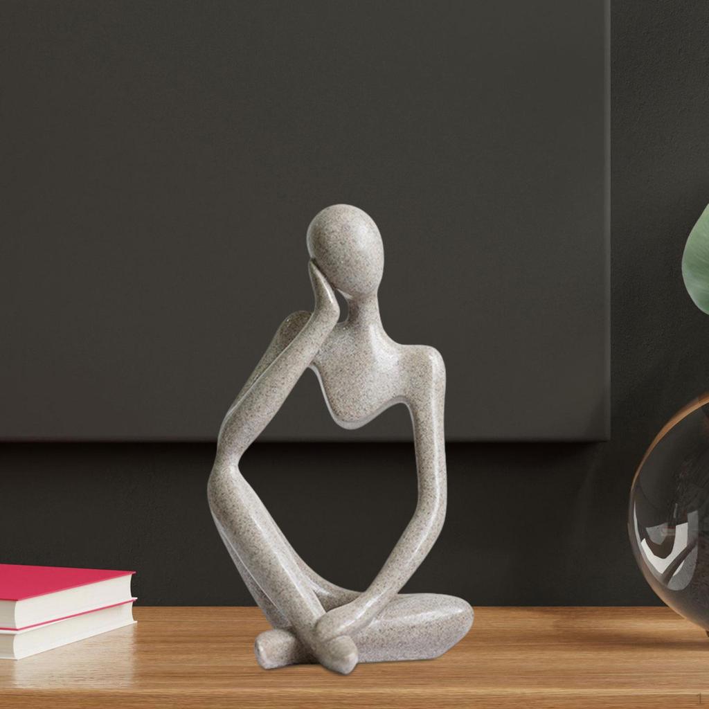 Abstrakte Statue Skulptur Heimdekoration Sammlerfigur Kunst für Bücherregal