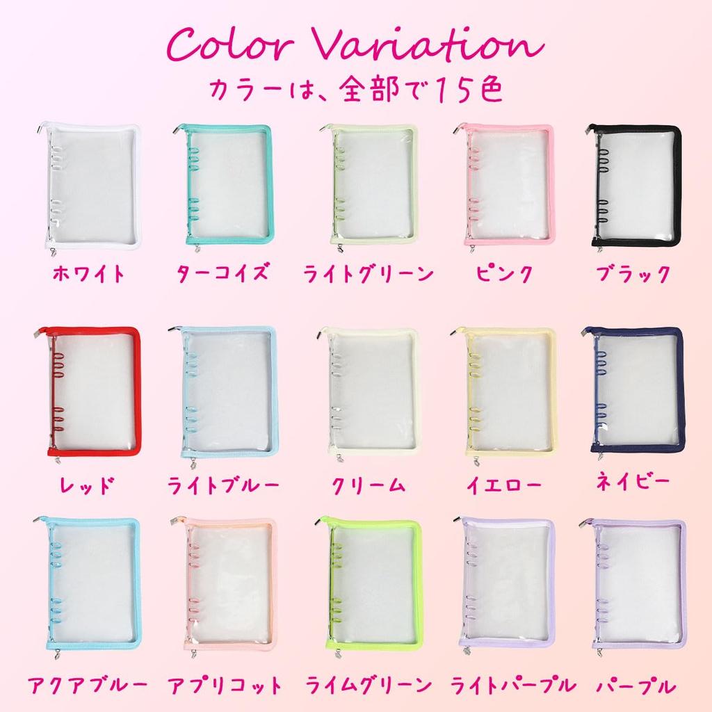 Oshikatsu Trading Card A5 Large Capacity Includes 10 Zippered Clear Easy To Sparkly Card Case for Organizing Your Collection File, Size, Storage,