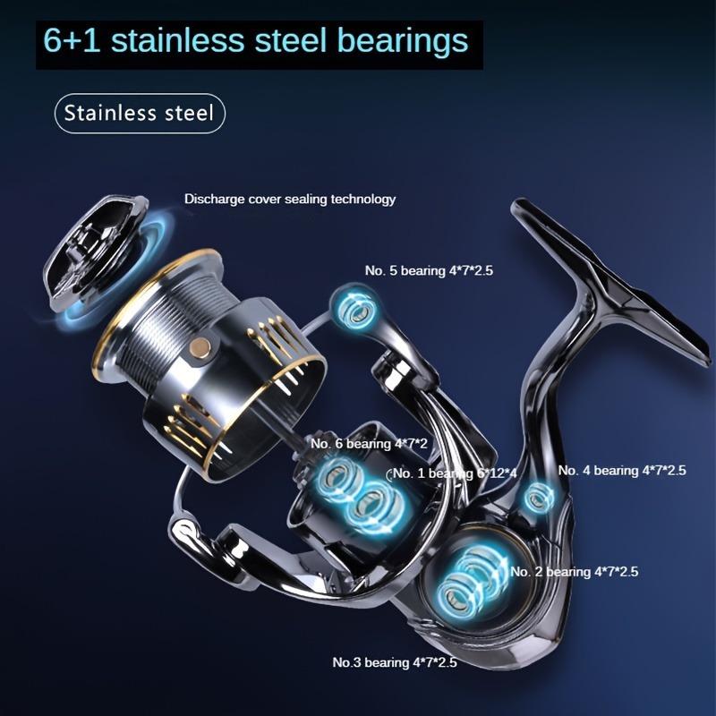 Hochwertiges schräges Spulendesign Leichte Angelrolle 5.2:1 Übersetzungsverhältnis Angelrolle Hochgeschwindigkeit Baitcasting-Rolle Essentiell für Meeresangeln