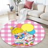 Rainbow Brite,Round Area Rug,Carpet Rug for Living Room Bedroom Sofa Playroom Decor,Non-slip Floor Mat