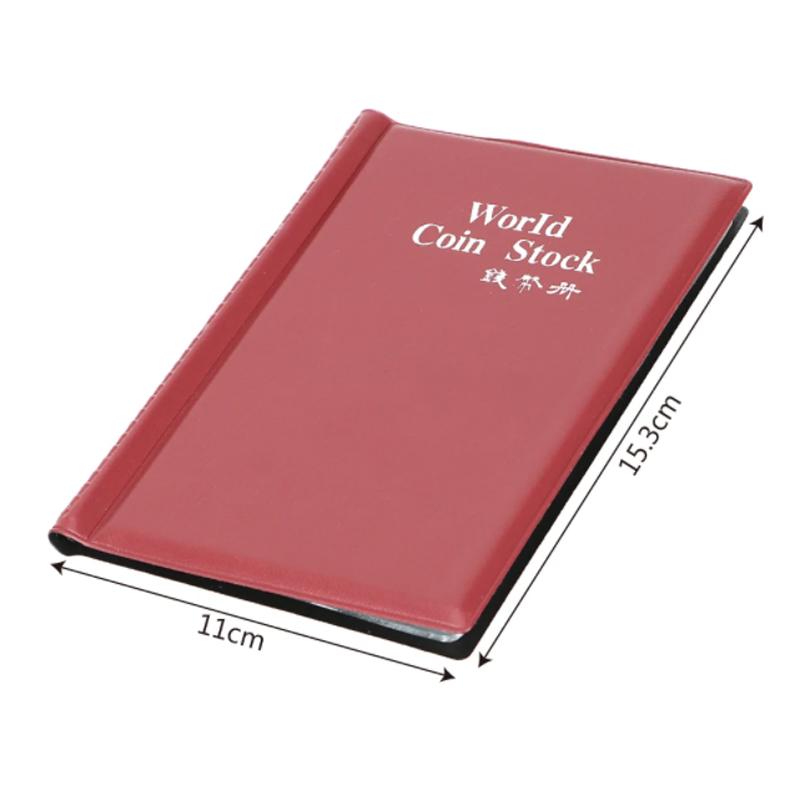 Coin Wallet Album, Mini Coin Organiser, Coin Collection, 120 Compartment Coin Collection Protector, Commemorative Coin Booklet