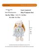 Large Lop-Eared Bunny Plush - Cute Floral Skirt Doll, Soothing Girl's Companion and Pet Healing Toy