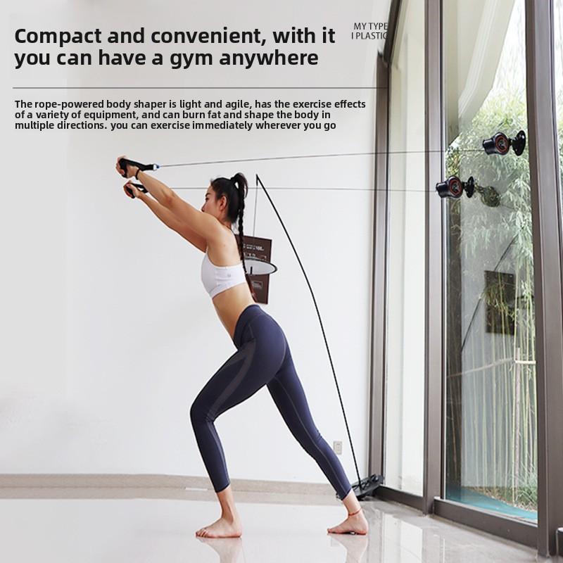 

Tensioner Hanging Suction Cup Fixed Pull Rope Beautiful Back Arm Strength Trainer Fitness Rope