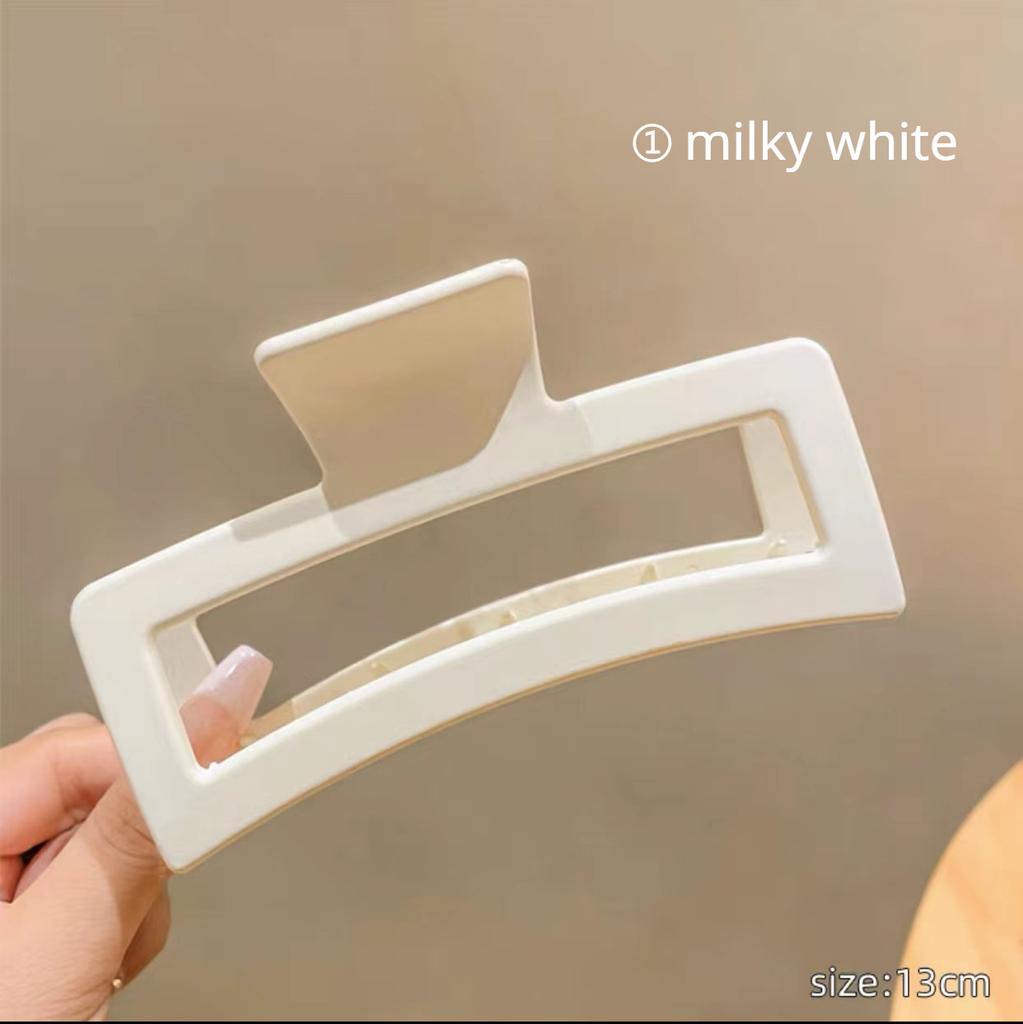 13CM Rectangular clip Plastic Ladies Girl curls shark clip hair fascinator