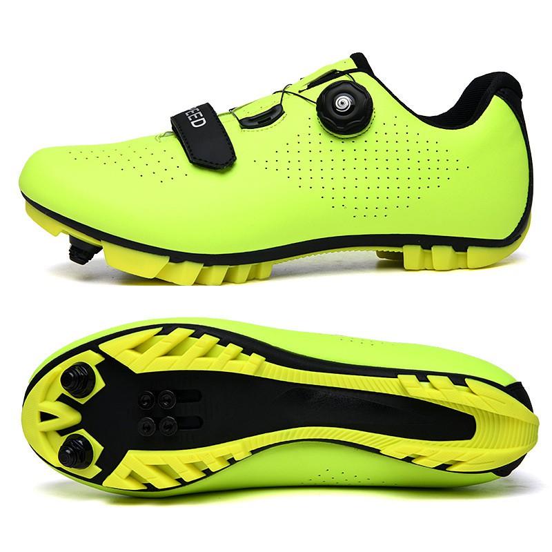 Unisex Cycling Shoes Road Mountain Bike SPD Clipless Pedals Breathable Rigid Sole Indoor Trainer Wide Fit