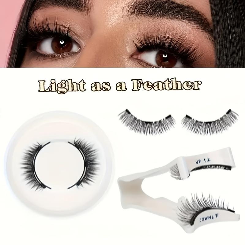 Magnetic False Eyelashes with Tweezers - Reusable, No Glue Needed, Professional Eye Cosmetics, Alcohol-Free, Odorless Material,Cat Eye and Doll Styles