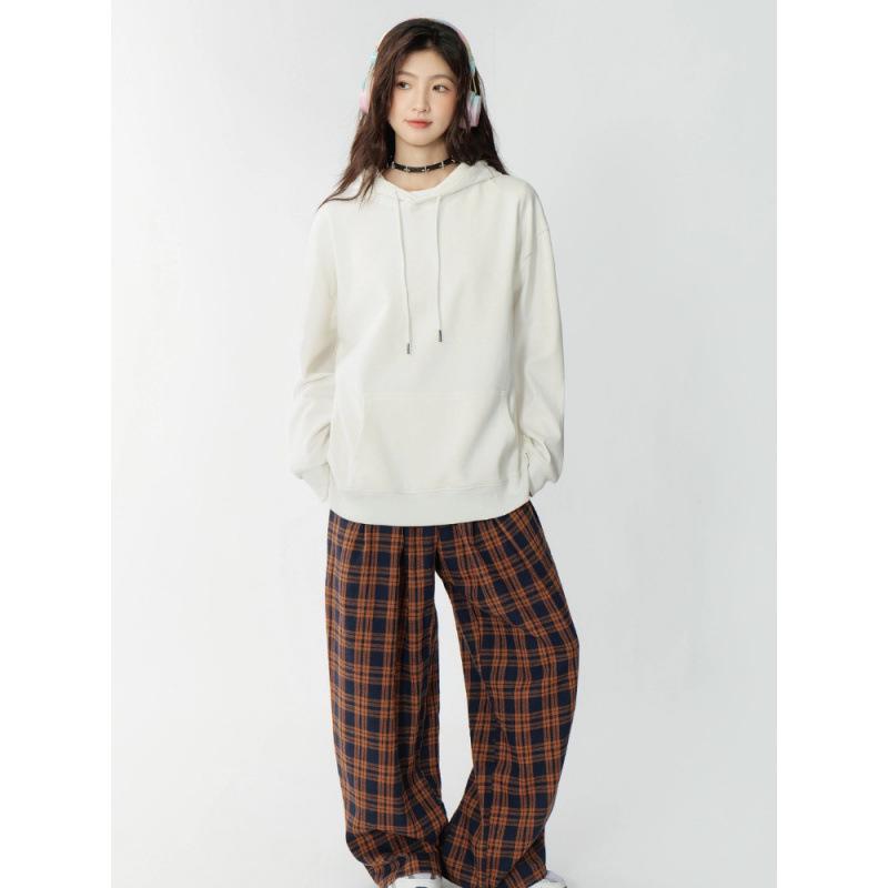 Logo-Emblazoned Cotton Hoodie, 320g, Autumn/Winter Couple's Loose Fit, Drop Shoulder