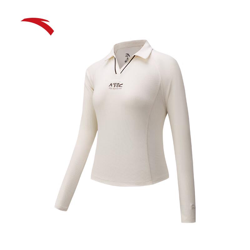 Anta Women s Slim-Fit Polo Long Sleeve T-Shirt S