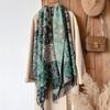 Winter Shape Jacquard Scarf High-end Thick Fringed Scarf Temperament Versatile Imitation Cashmere Warm Shawl